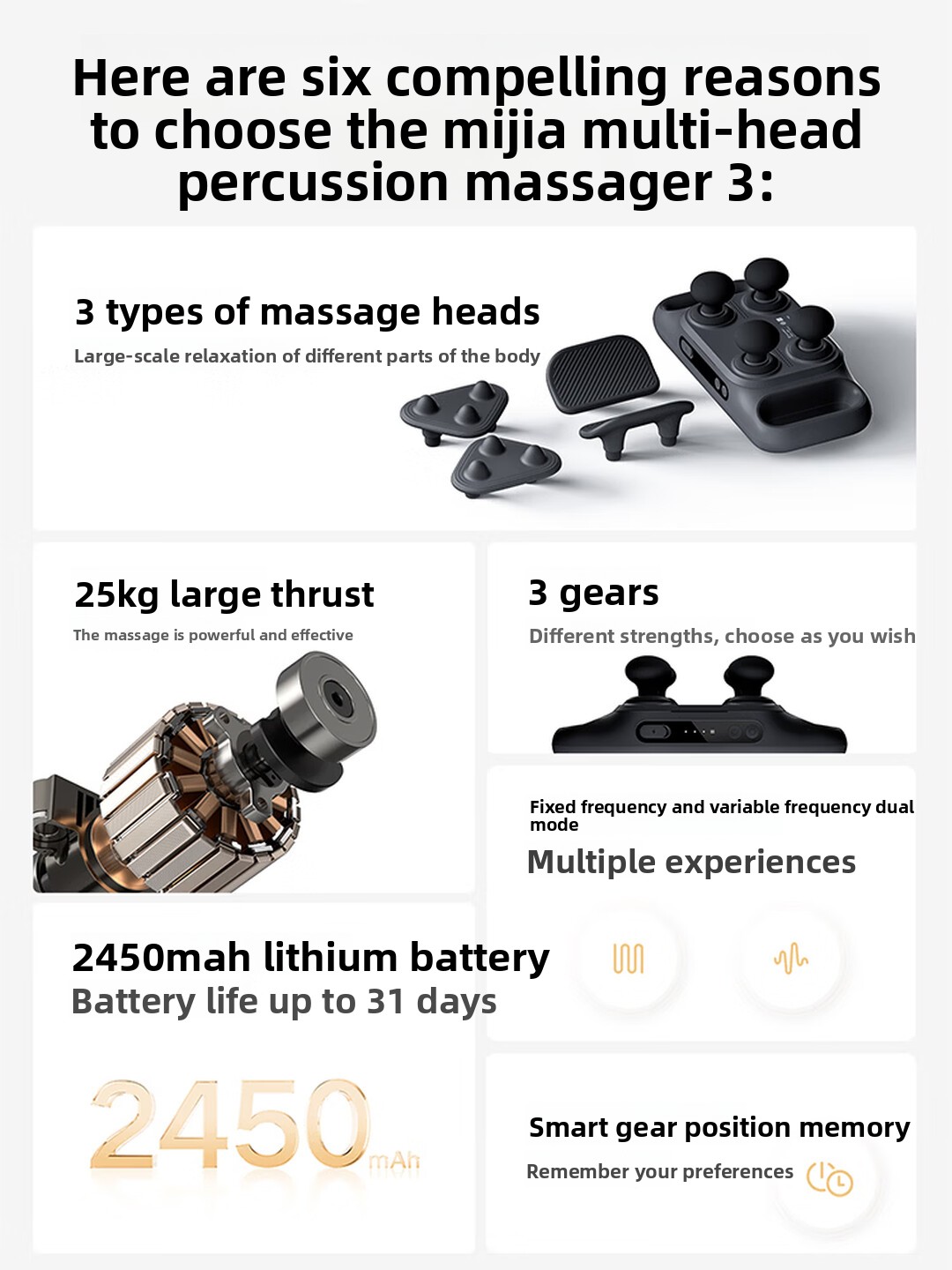 Pistolet de massage multi-tête - Health Wellness avis et prix