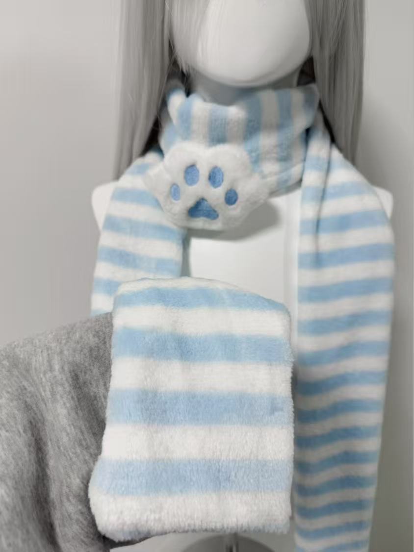 Écharpe Kawaii à motif patte d - Cat Claw Bark avis et prix