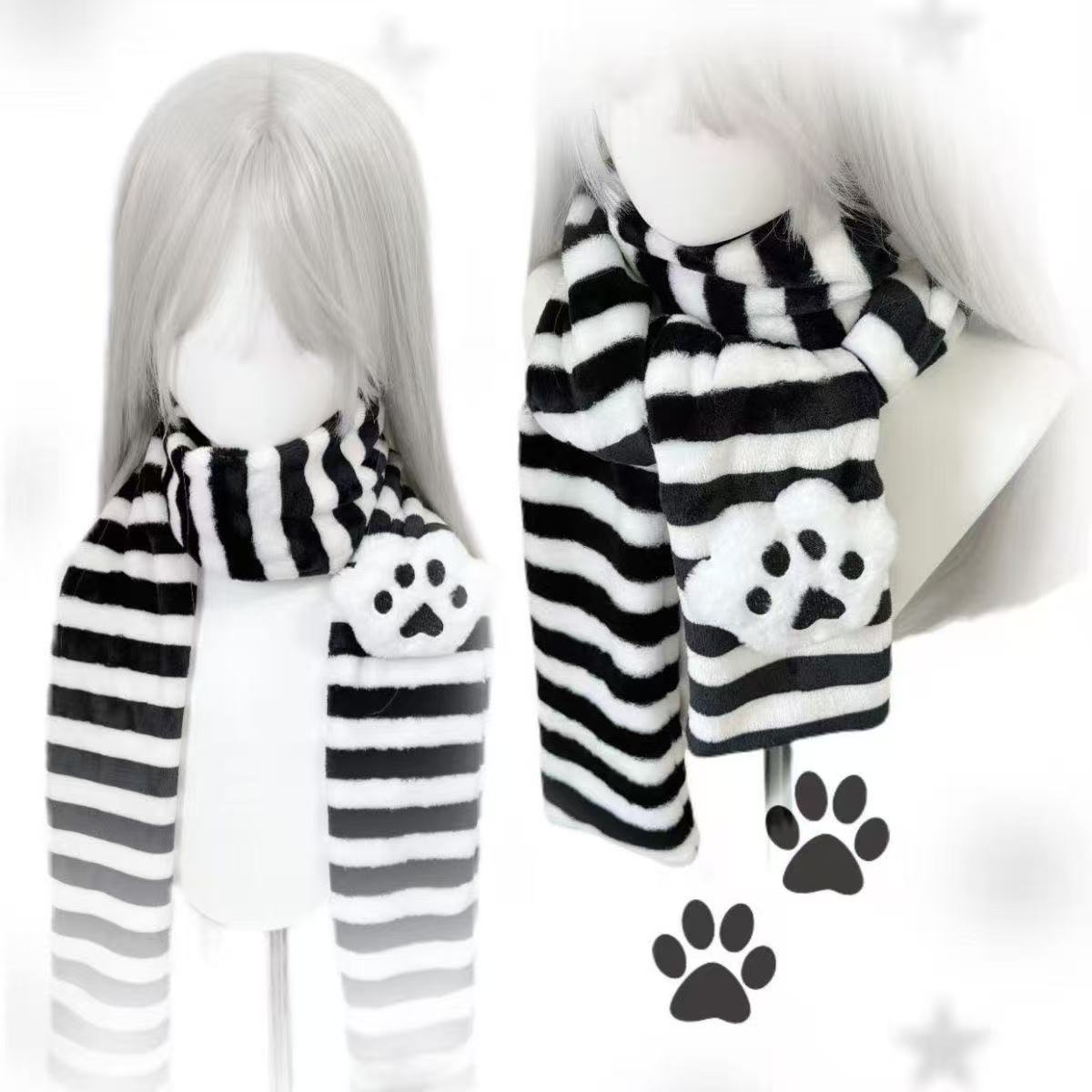 Écharpe Kawaii à motif patte d - Cat Claw Bark avis et prix
