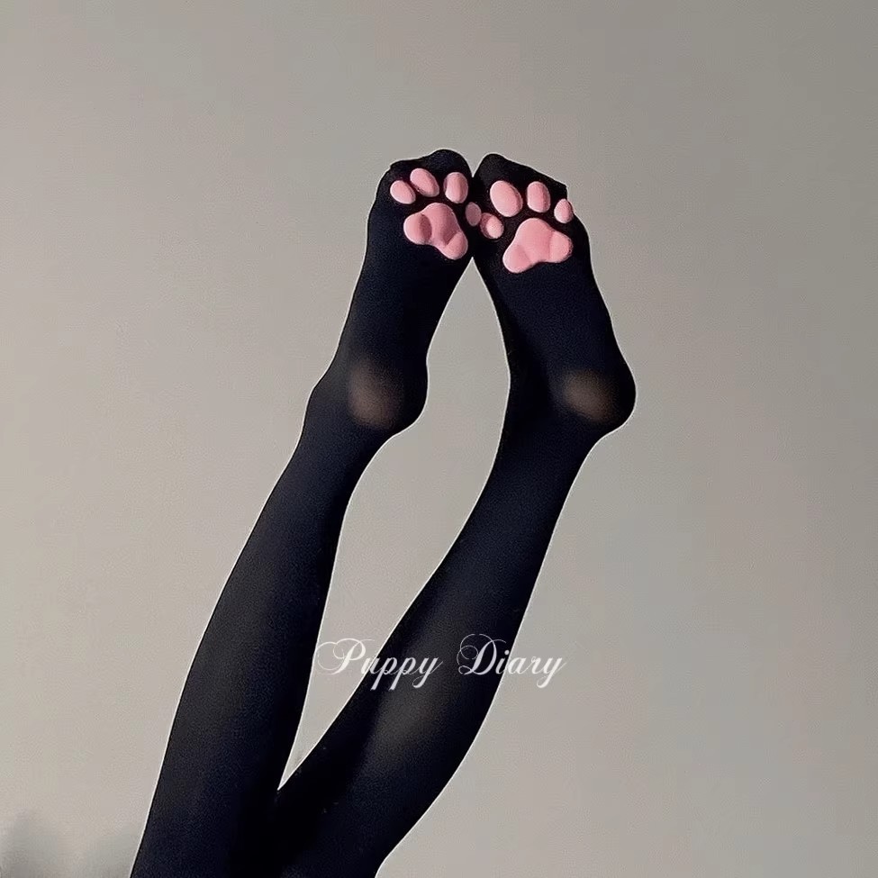 Chaussettes hautes motif patte - Cat Claw Bark avis et prix